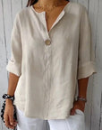 Rosita | Cotton V-neck Blouse