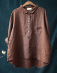 Rhea™ | Linen long sleeve shirt