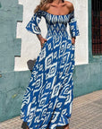 Zariah™- Elegant Off-Shoulder Maxi Dress