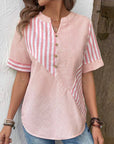 Lila | Soft Striped Blouse