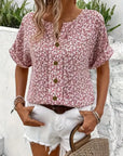 Wolena™ | Wildflower Notch Blouse