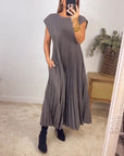 Karena | Pleated Maxi Dress