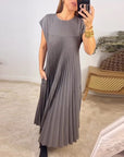 Karena | Pleated Maxi Dress