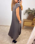 Karena | Pleated Maxi Dress