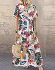 Lotte | Vibrant Floral Maxi Dress