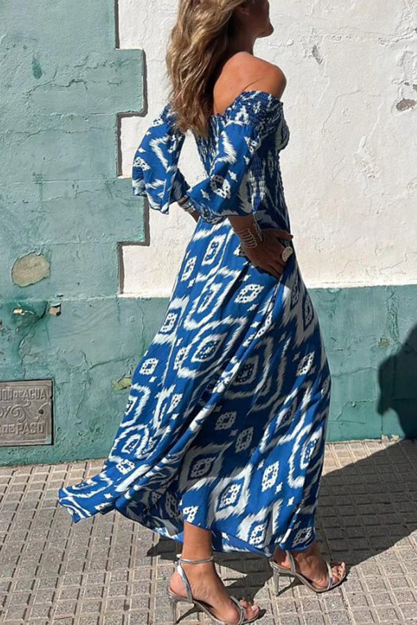 Zariah™- Elegant Off-Shoulder Maxi Dress