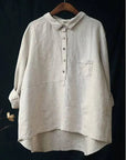 Rhea™ | Linen long sleeve shirt