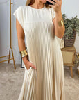 Karena | Pleated Maxi Dress