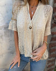 Ivonie™ - Elegant Textured Top