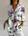 Amara | Floral Breeze Button-Up Shirt