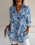 Amara | Floral Breeze Button-Up Shirt